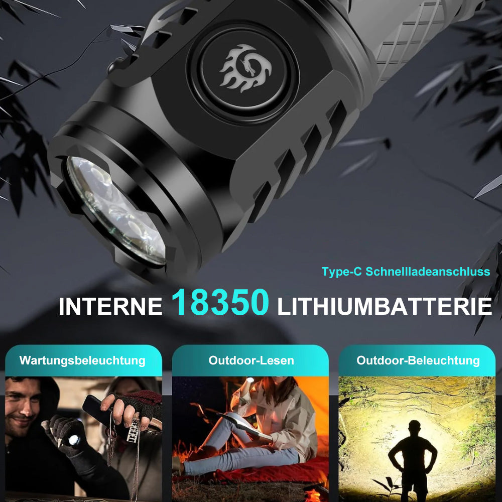 ๐ฆ๐ฅThree-Eyed Monster Mini Taschenlampeโจ โ Ultrastark, kompakt & wiederaufladbar