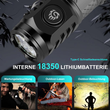 🔦💥Three-Eyed Monster Mini Taschenlampe✨ – Ultrastark, kompakt & wiederaufladbar