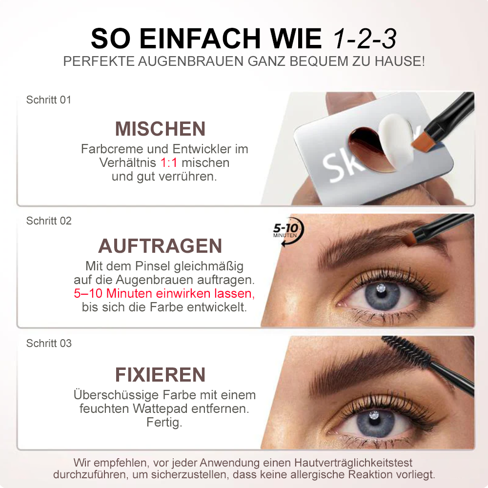 🎀 Celsiora® Augenbrauen-Tönungsset ✨ – langanhaltend, wasserfest und schweißresistent