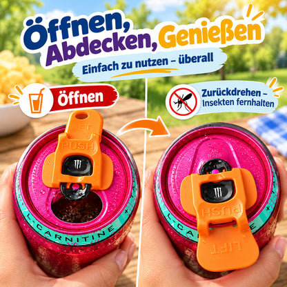 Praktischer Dosendeckel: Insektenschutz & Schutz für deine Fingernägel 🥤