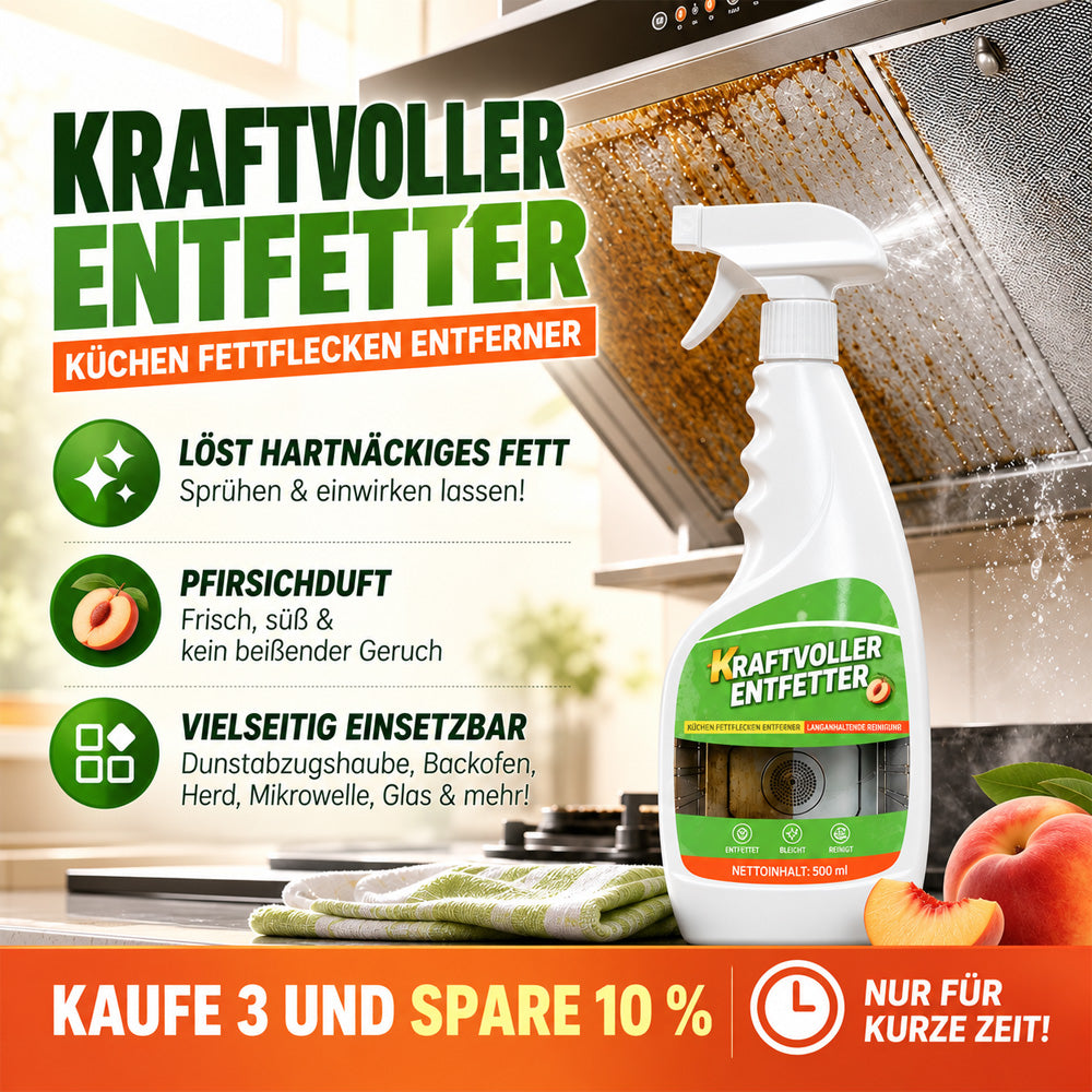 🆙🧽 clakryna® Küchen-Tiefenreiniger – Entfernt hartnäckiges Fett & Eingebranntes ohne stundenlanges Schrubben