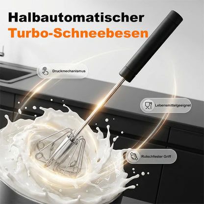 🆙🆙🆙🥚Halbautomatischer Hand-Eierschläger aus Edelstahl🧑🏻‍🍳