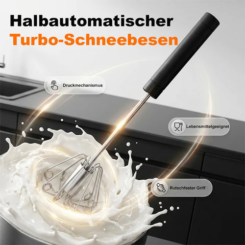 🆙🆙🆙🥚Halbautomatischer Hand-Eierschläger aus Edelstahl🧑🏻‍🍳