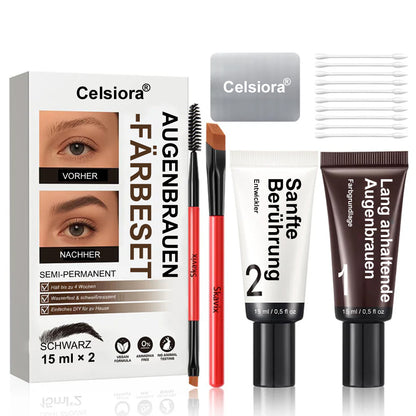 🎀 Celsiora® Augenbrauen-Tönungsset ✨ – langanhaltend, wasserfest und schweißresistent