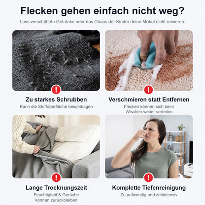 ⚡ 2026er BESTSELLER 🥳 Kraftvoller Schaumreiniger für Textilien – Entfernt Flecken in 30 Sekunden, beseitigt 99 % der Bakterien und ist einfach anzuwenden. Tiefenreinigung ohne mühsames Schrubben – Jetzt sparen!