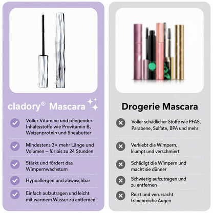 ✨🤩Wasserfeste Faser-Mascara🌟 - Volumen & Länge ohne Klumpen für dramatische Augenblicke