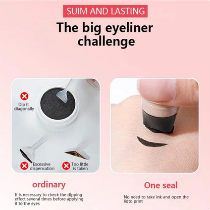 🔥Letzter Aktionstag – 70 % Rabatt🎉Celsiora® Dual-Head Eyeliner-Stempelstift – Schnell trocknend & wischfest
