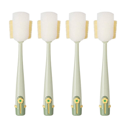 🧽🫧Multifunktionale 5-in-1 Flaschenbürste – Ideal zur Reinigung von Becherdeckeln & für Küchenarbeiten im Haushalt🆙🆙🆙