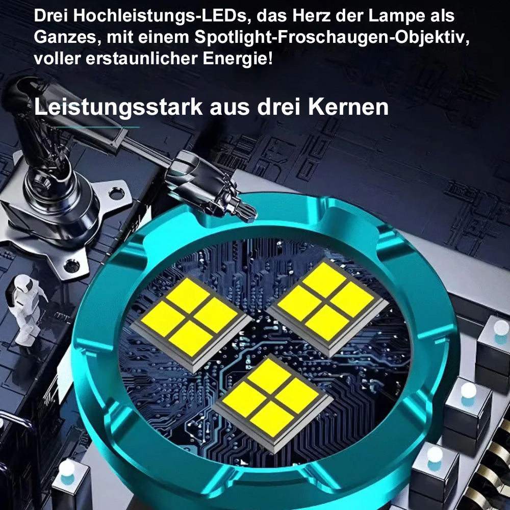 🔦💥Three-Eyed Monster Mini Taschenlampe✨ – Ultrastark, kompakt & wiederaufladbar