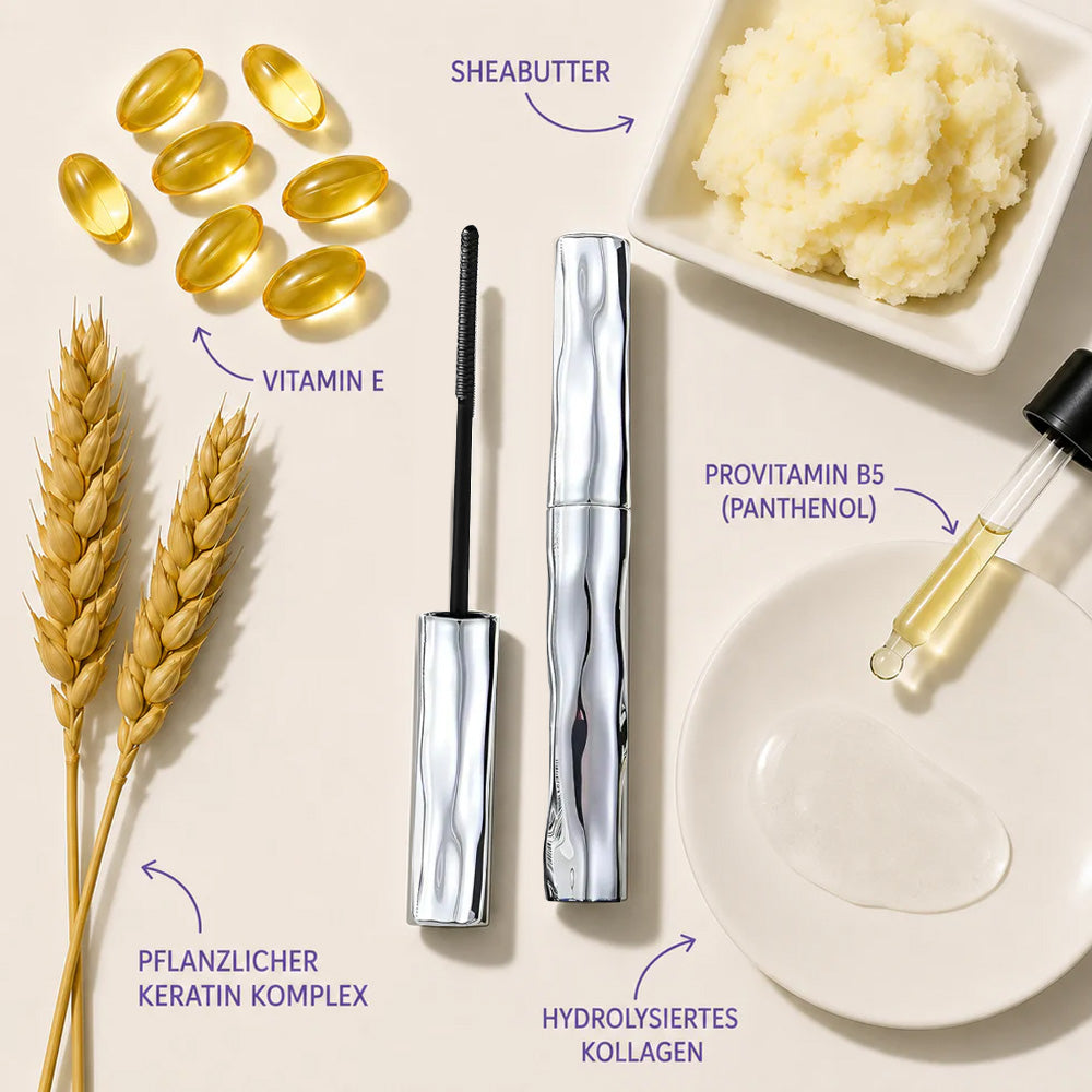 ✨🤩Wasserfeste Faser-Mascara🌟 - Volumen & Länge ohne Klumpen für dramatische Augenblicke