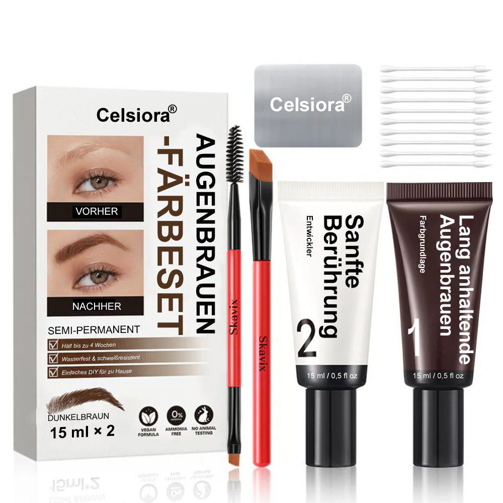 🎀 Celsiora® Augenbrauen-Tönungsset ✨ – langanhaltend, wasserfest und schweißresistent