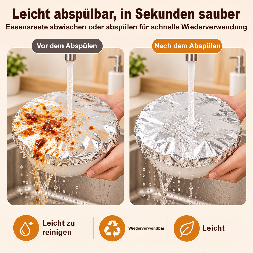 🔥 MUST-HAVE 2026 🥳 Wiederverwendbare Lebensmittelabdeckungen 🍽️ – Hält Lebensmittel frisch und warm und hilft, Fliegen und Staub fernzuhalten. Passt auf verschiedene Behälter – Jetzt sparen und Vorrat sichern!