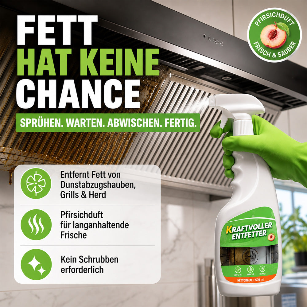 🆙🧽 clakryna® Küchen-Tiefenreiniger – Entfernt hartnäckiges Fett & Eingebranntes ohne stundenlanges Schrubben
