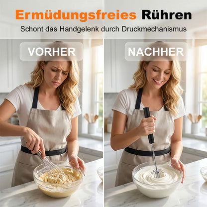 🆙🆙🆙🥚Halbautomatischer Hand-Eierschläger aus Edelstahl🧑🏻‍🍳