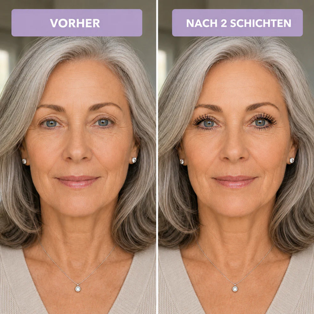 ✨🤩Wasserfeste Faser-Mascara🌟 - Volumen & Länge ohne Klumpen für dramatische Augenblicke
