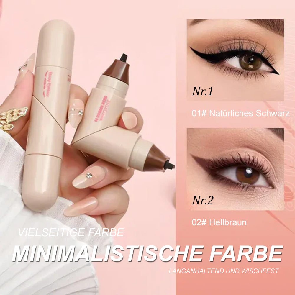 💖✨Doppelköpfiger Eyeliner-Stempelstift – Schnell trocknend & wischfest
