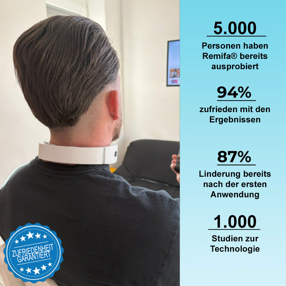 🌟 Nur heute! 50% Rabatt 🌟 Remifa® Tragbarer Nackenmassager – Entspannung jederzeit & überall