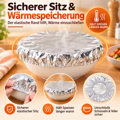 🔥 MUST-HAVE 2026 🥳 Wiederverwendbare Lebensmittelabdeckungen 🍽️ – Hält Lebensmittel frisch und warm und hilft, Fliegen und Staub fernzuhalten. Passt auf verschiedene Behälter – Jetzt sparen und Vorrat sichern!