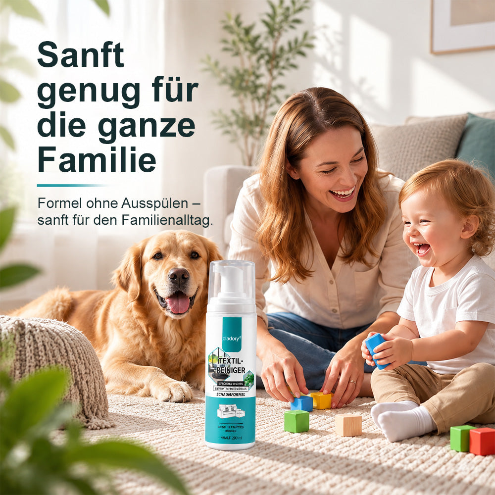 ⚡ 2026er BESTSELLER 🥳 Kraftvoller Schaumreiniger für Textilien – Entfernt Flecken in 30 Sekunden, beseitigt 99 % der Bakterien und ist einfach anzuwenden. Tiefenreinigung ohne mühsames Schrubben – Jetzt sparen!