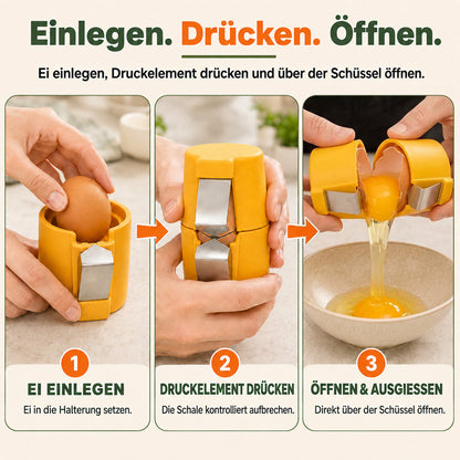 🥚Eierschalenöffner aus Edelstahl – Eier schnell & sauber öffnen | Praktischer Küchenhelfer✨