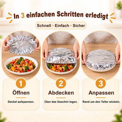 🔥 MUST-HAVE 2026 🥳 Wiederverwendbare Lebensmittelabdeckungen 🍽️ – Hält Lebensmittel frisch und warm und hilft, Fliegen und Staub fernzuhalten. Passt auf verschiedene Behälter – Jetzt sparen und Vorrat sichern!