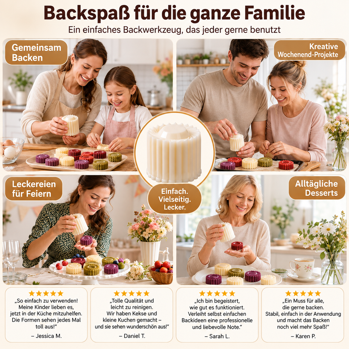 🆙🆙🆙🧁Kreative doppelseitige Gebäckform