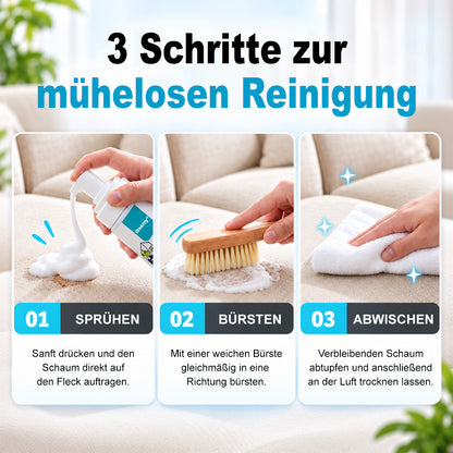 ⚡ 2026er BESTSELLER 🥳 Kraftvoller Schaumreiniger für Textilien – Entfernt Flecken in 30 Sekunden, beseitigt 99 % der Bakterien und ist einfach anzuwenden. Tiefenreinigung ohne mühsames Schrubben – Jetzt sparen!