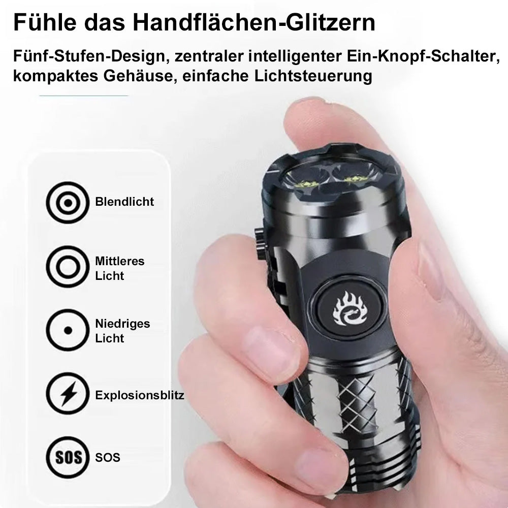 🔦💥Three-Eyed Monster Mini Taschenlampe✨ – Ultrastark, kompakt & wiederaufladbar