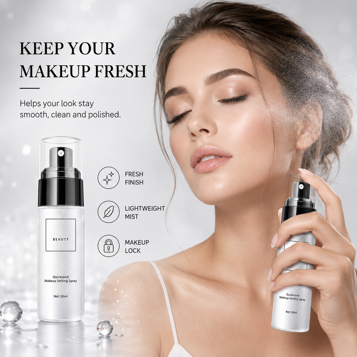 🆙🆙🆙Mattierendes, wasserfestes Make-up-Fixierspray💙🩵